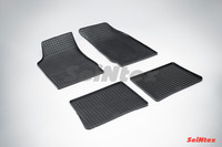 Ковры резиновые (сетка) Seintex для Renault SYMBOL 2002- (цвет Черный)