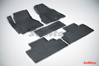 Ковры резиновые (сетка) Seintex для Hyundai Tucson 2004- (цвет Черный)