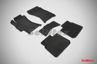 Ковры резиновые (сетка) Seintex для Subaru Outback 2006- (цвет Черный)