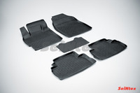Ковры резиновые с бортом Seintex для Mazda CX-7 2007- (цвет Черный)