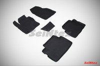 Ковры резиновые с бортом Seintex для Ford Kuga II 2012- (цвет Черный)