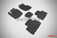 Ковры резиновые с бортом Seintex для Ford S-MAX 2006- (цвет Черный)