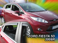 Дефлекторы окон вставные Heko для Ford Fiesta 2008- 5D к-т (4шт.)