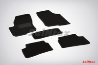 Ковры ворсовые Seintex для KIA Ceed 2007-2012 цвет ( Черный)