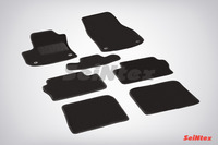 Ковры ворсовые Seintex для Opel Zafira II 2006-2011 цвет ( Черный)