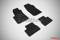 Ковры ворсовые Seintex для Citroen C3 2002-2009 цвет ( Черный)