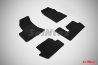 Ковры ворсовые Seintex для Citroen С4 PICASSO 2007-2013 цвет ( Черный)