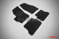 Ковры ворсовые Seintex для Mazda 3 2003-2008 цвет ( Черный)