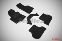 Ковры ворсовые Seintex для Volkswagen Golf V, VI, Jetta 2003- цвет ( Черный)