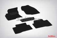 Ковры ворсовые Seintex для Nissan Х-TRAIL 2003-2007 цвет ( Черный)