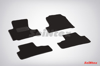 Ковры ворсовые Seintex для Honda CR-V III 2006-2012 цвет ( Черный)