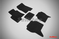 Ковры ворсовые Seintex для Mitsubishi Pajero IV 2007- цвет ( Черный)