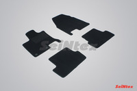 Ковры ворсовые Seintex для Nissan Qashqai 2007-2013 цвет ( Черный)