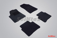 Ковры ворсовые Seintex для Nissan Teana II 2008-2013 цвет ( Черный)