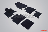 Ковры ворсовые Seintex для Nissan Qashqai+2 2008- цвет ( Черный)