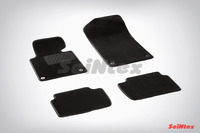 Ковры ворсовые Seintex для BMW 3 Ser E-46 1998-2005 цвет ( Черный)