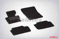 Ковры ворсовые Seintex для BMW X3 E-83 2000-2010 цвет ( Черный)