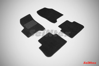 Ковры ворсовые Seintex для Citroen С3 PICASSO 2009- цвет ( Черный)