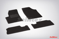 Ковры ворсовые Seintex для Citroen Berlingo 1996-2008 цвет ( Черный)