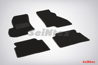 Ковры ворсовые Seintex для Hyundai Santa Fe 2001-2006 цвет ( Черный)