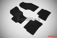 Ковры ворсовые Seintex для Hyundai Verna 2006-2009 цвет ( Черный)