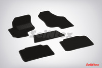 Ковры ворсовые Seintex для KIA Cerato 2009-2013 цвет ( Черный)