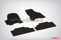 Ковры ворсовые Seintex для KIA Sportage II 2004-2010 цвет ( Черный)