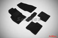 Ковры ворсовые Seintex для Opel Corsa D 2006-2015 цвет ( Черный)