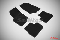 Ковры ворсовые Seintex для Peugeot 207 2006-2012 цвет ( Черный)