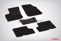 Ковры ворсовые Seintex для Renault Logan 2004-2013 цвет ( Черный)