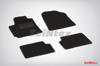 Ковры ворсовые Seintex для Toyota Corolla (E12) 2001-2007 цвет ( Черный)
