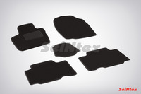 Ковры ворсовые Seintex для Toyota RAV4 III L 2008-2013 цвет ( Черный)