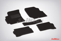 Ковры ворсовые Seintex для Nissan ALMERA classic (B10) 2006-2013 цвет ( Черный)