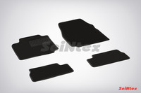 Ковры ворсовые Seintex для Nissan MICRA (K12) 2003-2010 цвет ( Черный)