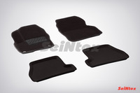 Ковры 3D ворсовые Seintex для Ford Focus III АКПП 2011- (цвет Черный)