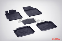 Ковры резиновые с бортом Seintex для Toyota Camry VII 2012- (цвет Черный)