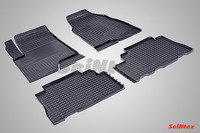 Ковры резиновые (сетка) Seintex для Opel Antara 12- 2012- (цвет Черный).