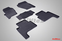 Ковры резиновые (сетка) Seintex для Land Rover RANGE ROVER SPORT 2005-2009 (цвет Черный)