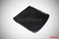 Ковры в багажник Seintex для Mitsubishi OUTLENDER III органайзер 2013- (цвет Черный)