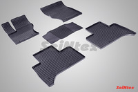 Ковры резиновые (сетка) Seintex для Land Rover RANGE ROVER SPORT II 2013- (цвет Черный)