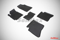 Ковры резиновые с бортом Seintex для Geely MK 2008- (цвет Черный)