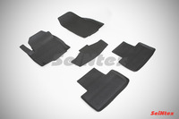 Ковры резиновые с бортом Seintex для LAND ROVER RR Evoque 2011- (цвет Черный)