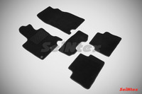 Ковры ворсовые Seintex для Nissan Qashqai II 2014- цвет ( Черный)