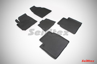 Ковры резиновые с бортом Seintex для Lifan X60 2013- (цвет Черный)
