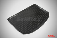 Ковры в багажник Seintex для KIA Soul II 2013- (цвет Черный)