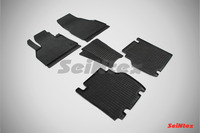 Ковры резиновые (сетка) Seintex для Renault Kangoo 2008- (цвет Черный)