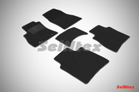 Ковры ворсовые Seintex для Nissan Tiida (C13) 2015- цвет ( Черный)
