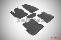 Ковры резиновые с бортом Seintex для Mazda 3 2003-2009 (цвет Черный)