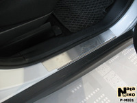 Накладки порогов Premium Natanika для Mitsubishi ASX 2010- P-MI01 (4 шт.)