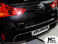 Накладки бампера без загиба Natanika для Toyota Auris 2013- B-TO12 (1 шт.)